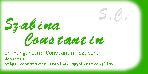 szabina constantin business card
